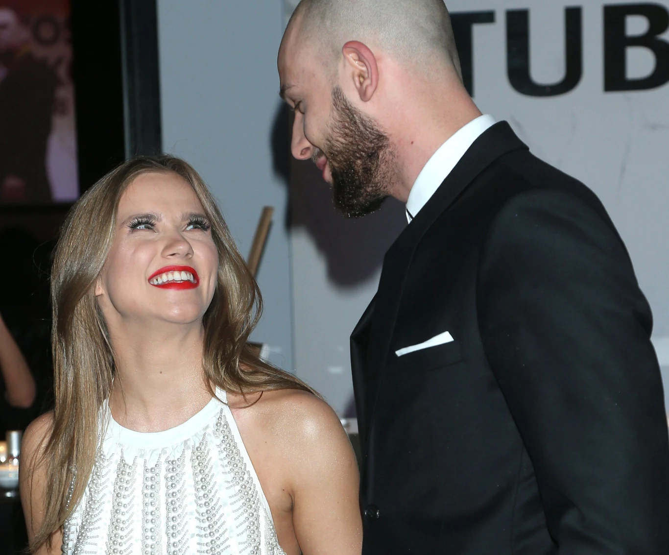 Agnieszka Kaczorowska z narzeczonym Agnieszka Kaczorowska z narzeczonym