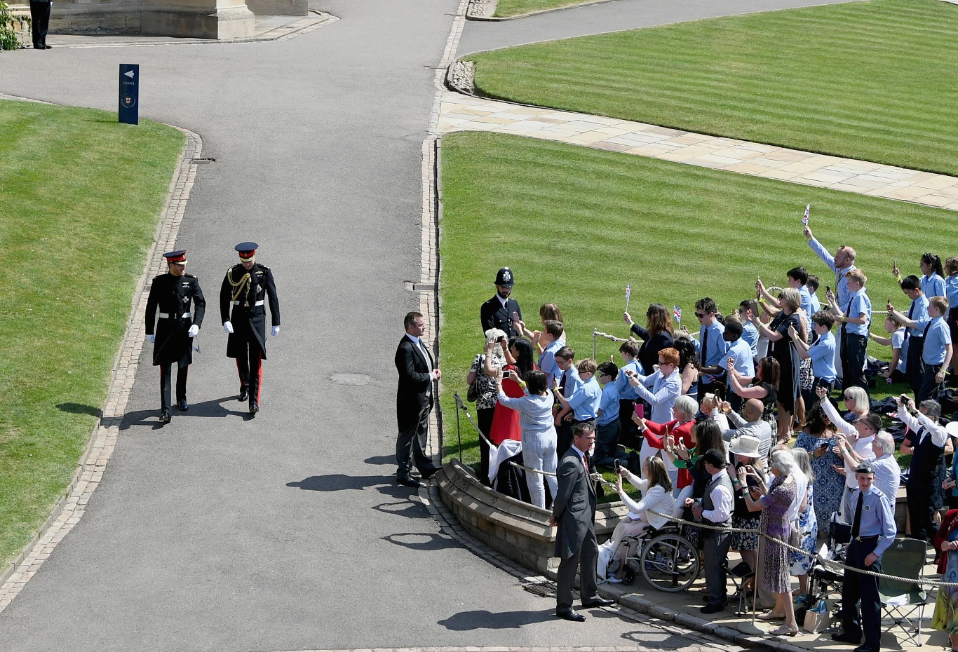 Książę Harry z bratem, Williamem