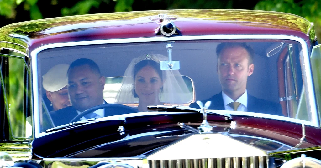 Meghan Markle w drodze do kościoła Meghan Markle w drodze do kościoła