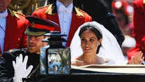 Książę Harry wraz z żoną, Meghan Markle, księżną Sussex