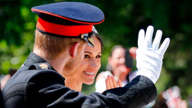 Książę Harry wraz z żoną, Meghan Markle, księżną Sussex