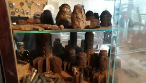 Zabezpieczona amunicja znaleziona przez policjantów w gminie Radomyśl Wielki