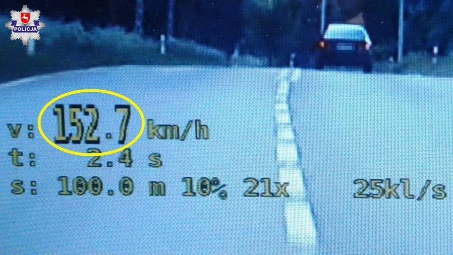 Kierowca przekroczył prędkość o... 100 km/h