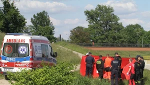 Służby ratunkowe na miejscu zdarzenia