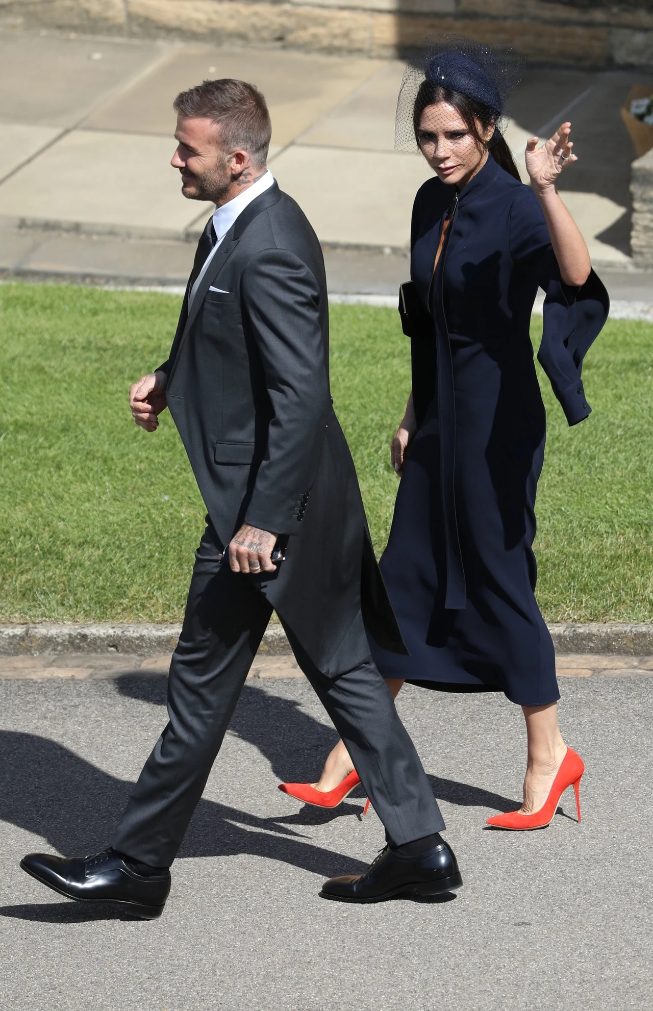 Victoria Beckham z Davidem na ślubie Victoria Beckham z Davidem na ślubie