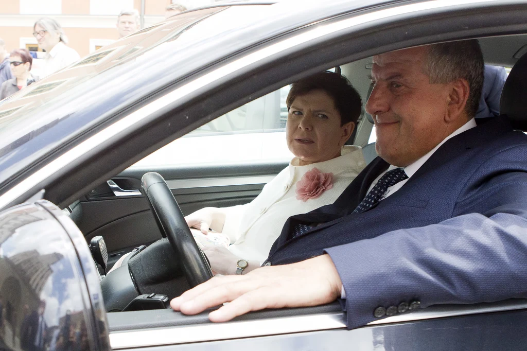 Beata Szydło z mężem