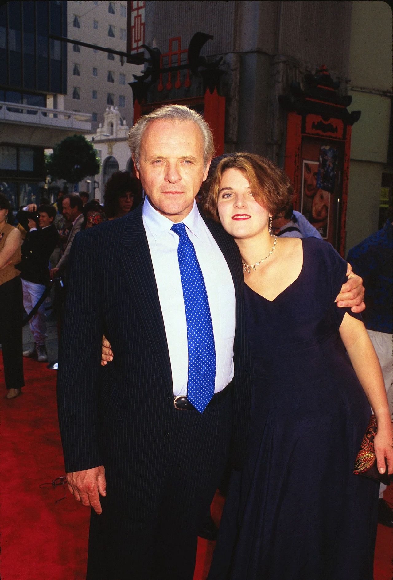 Anthony Hopkins w 1991 roku z córką Abigail Anthony Hopkins w 1991 roku z córką Abigail