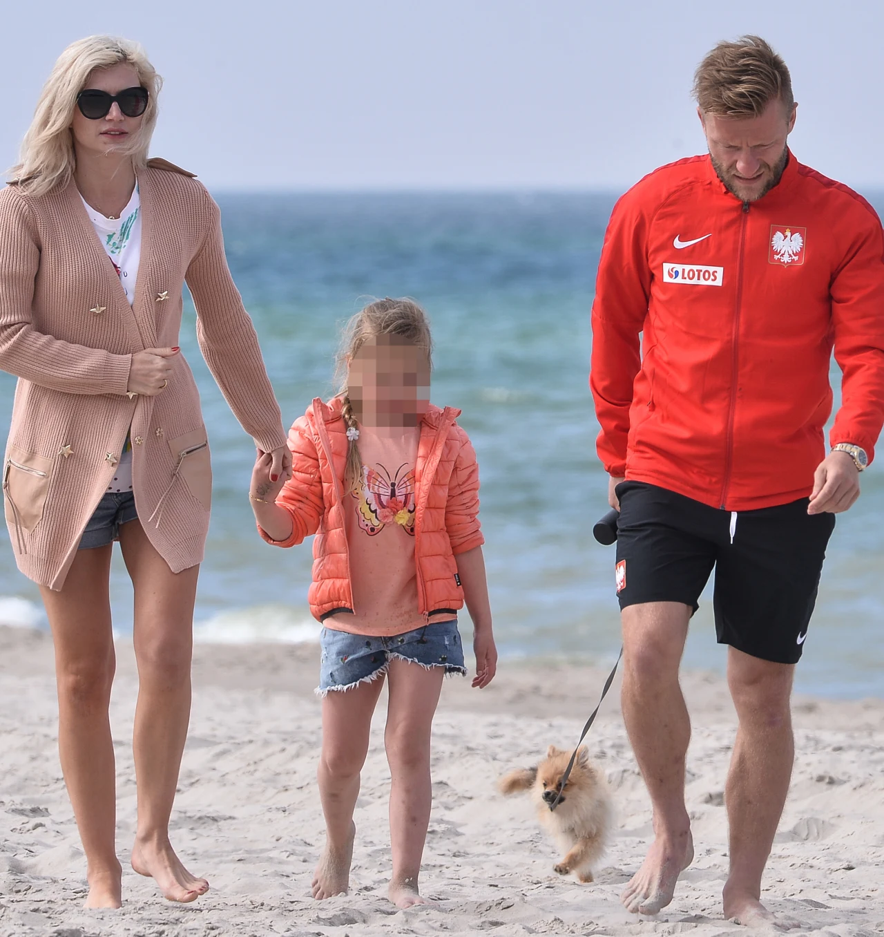 Błaszczykowscy na plaży Błaszczykowscy na plaży