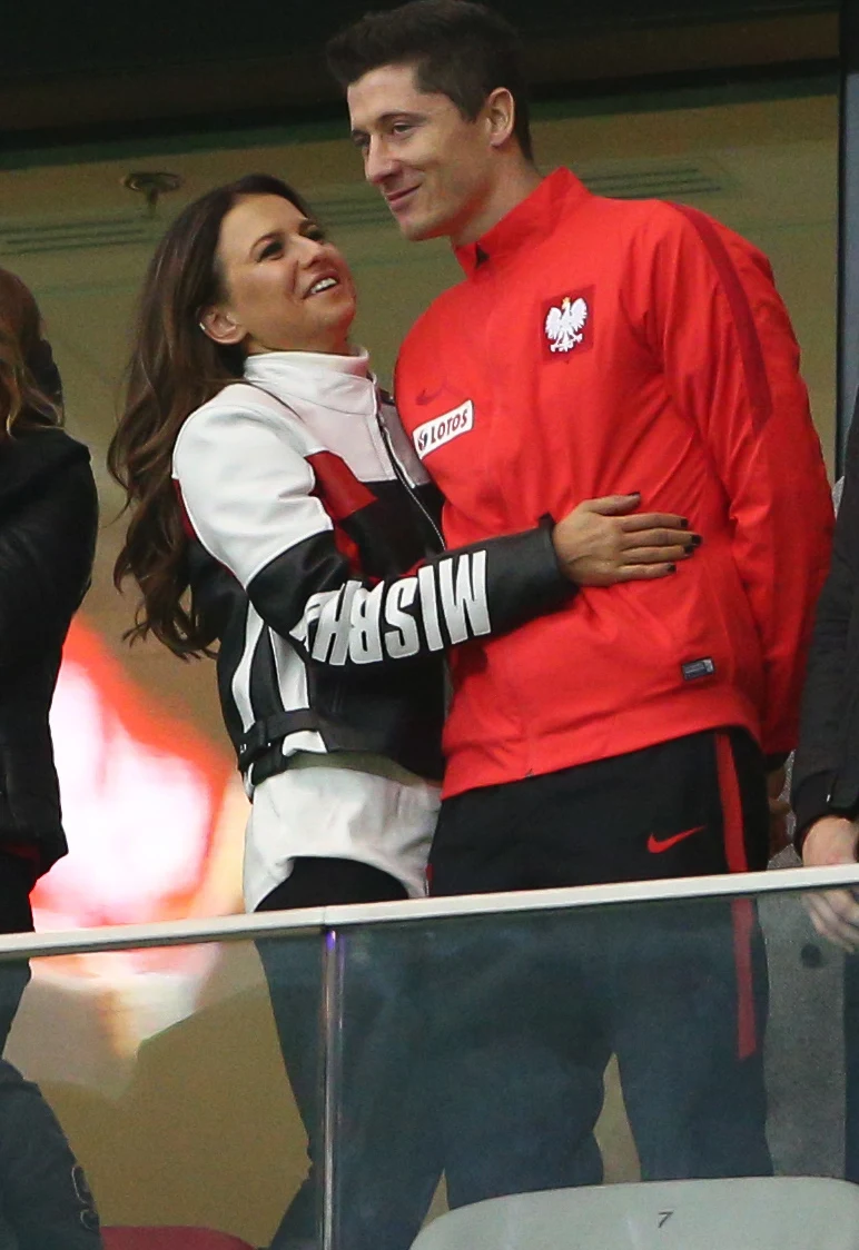 Anna Lewandowska z mężem Robertem