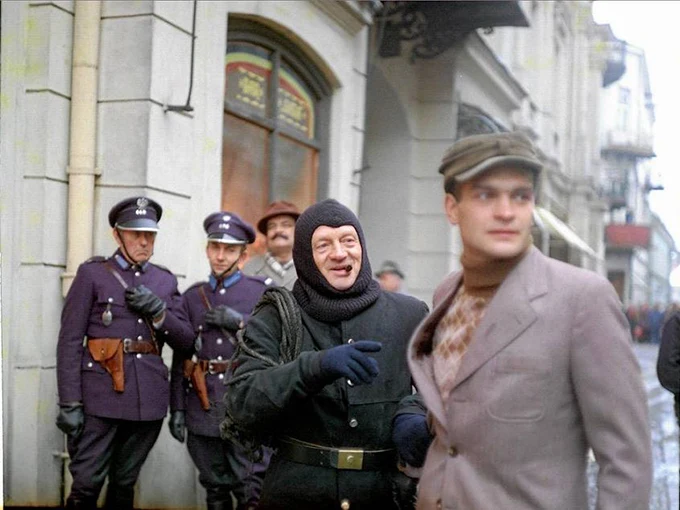 Witold Pyrkosz i Jacek Chmielnik w filmie "Vabank" (1981)