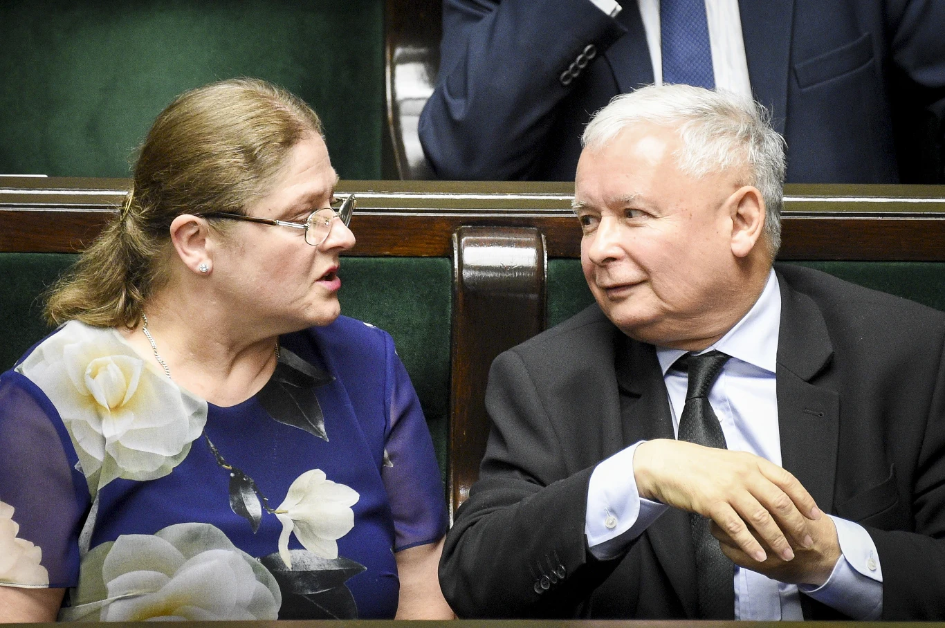 Krystyna Pawłowicz i Jarosław Kaczyński Krystyna Pawłowicz i Jarosław Kaczyński