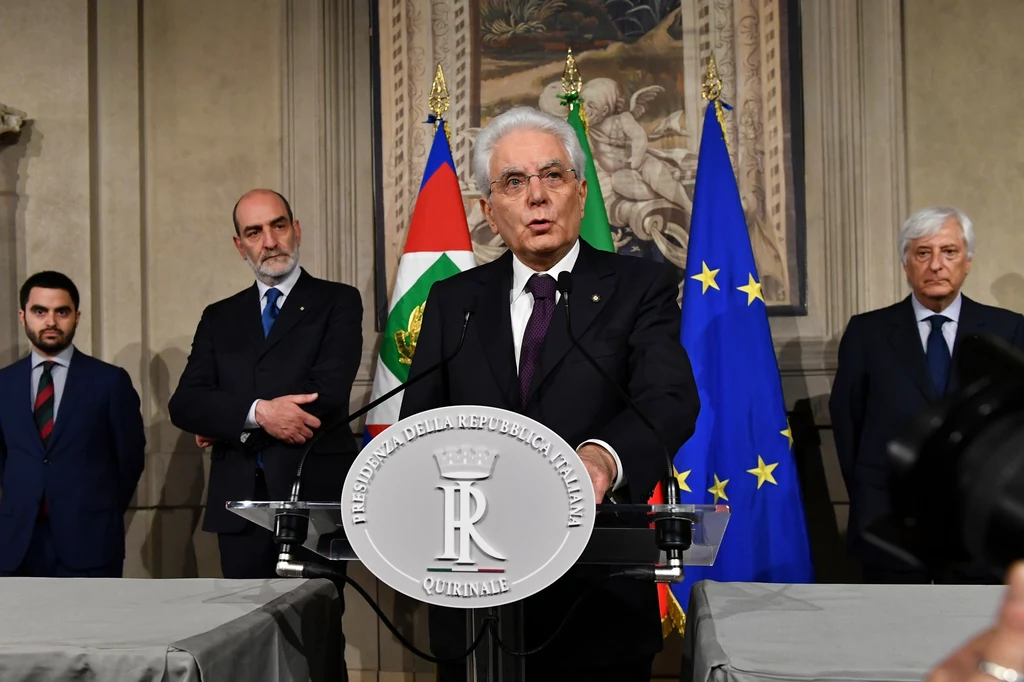 Prezydent Włoch Sergio Mattarella Prezydent Włoch Sergio Mattarella
