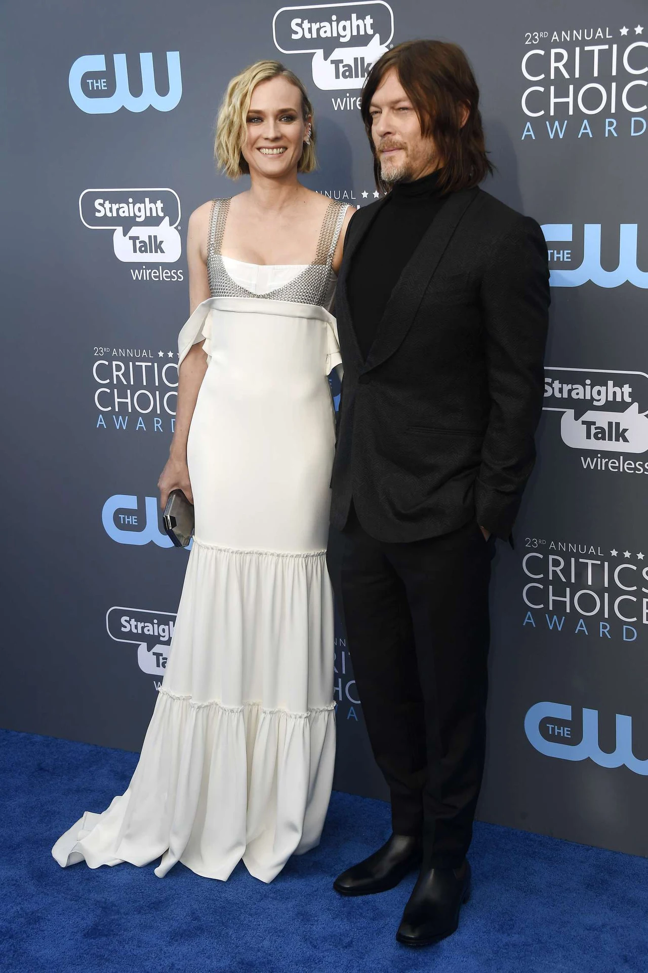 Diane Kruger i Norman Reedus na gali Critics' Choice Awards, styczeń 2018 Diane Kruger i Norman Reedus na gali Critics' Choice Awards, styczeń 2018