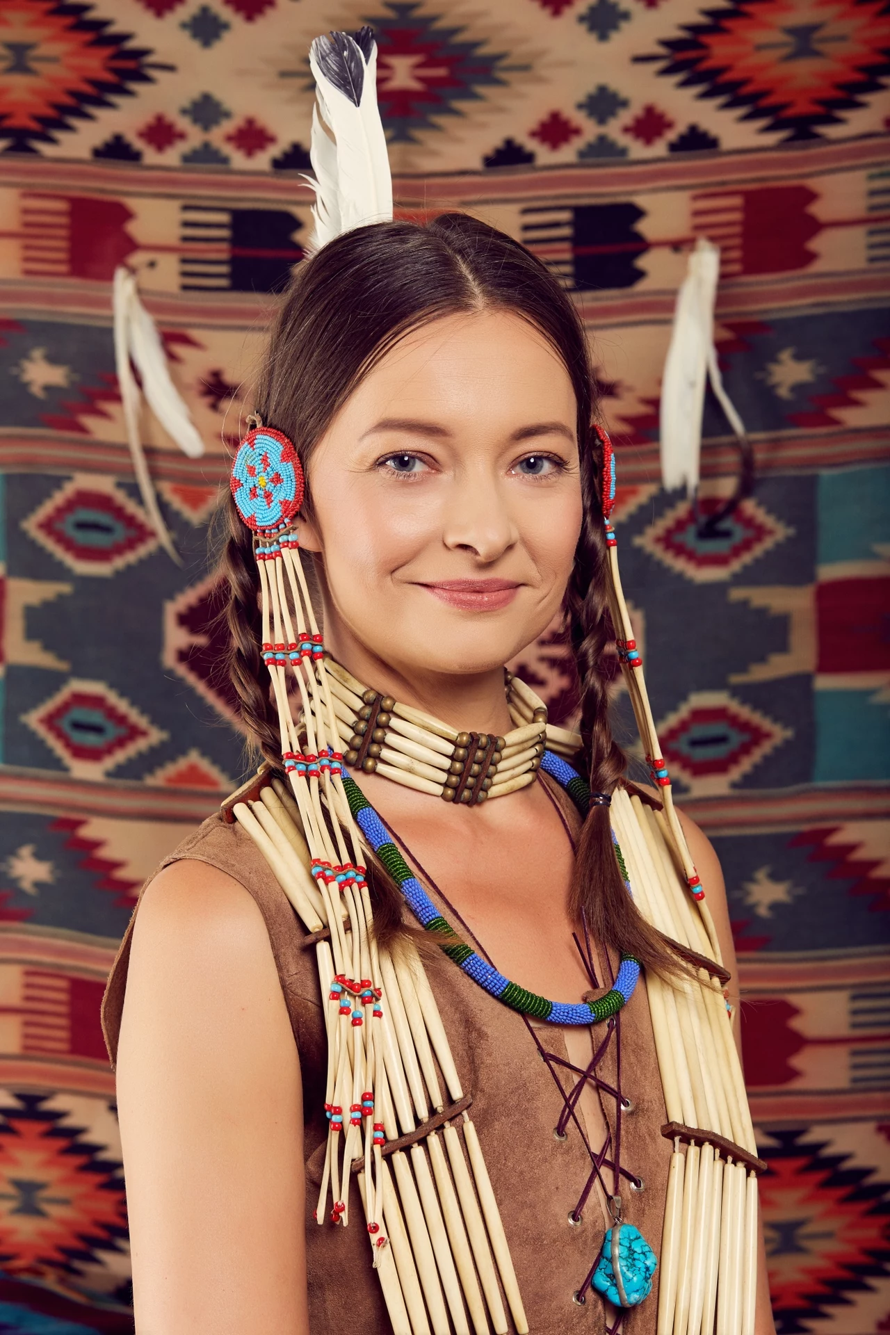 Joanna Rusinek jako Sacagawea – tłumaczka i przewodniczka po Dzikim Zachodzie
