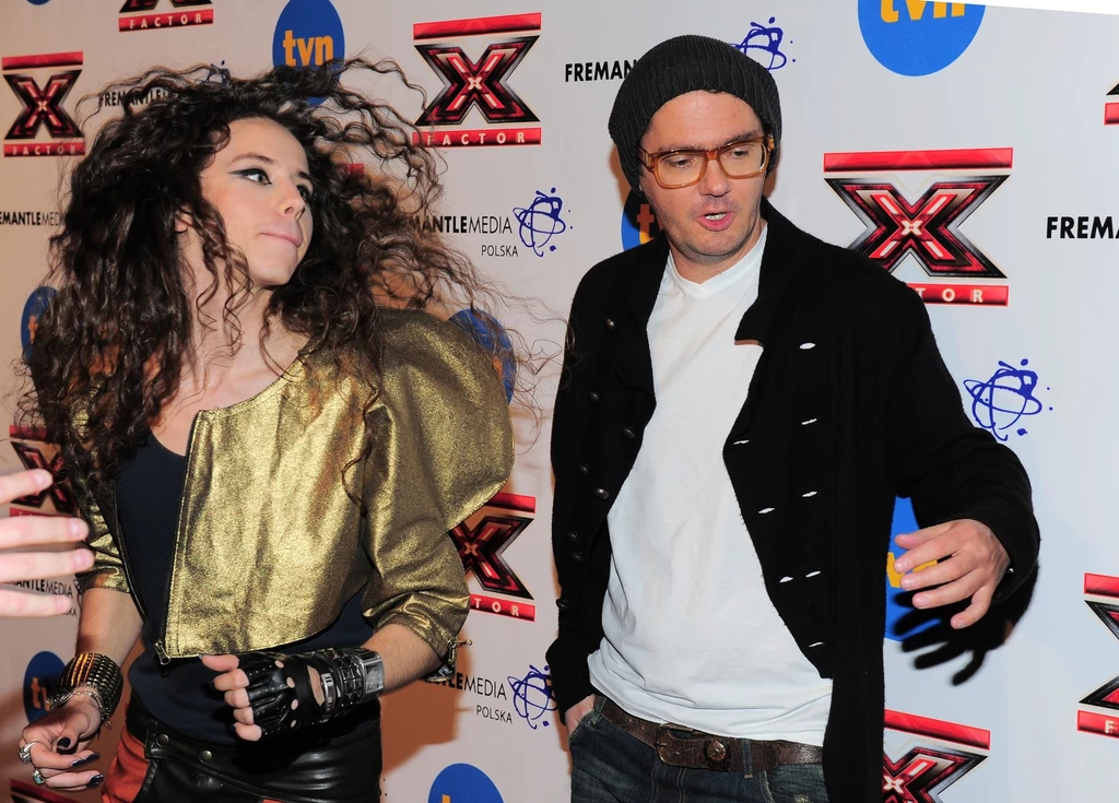 Michał Szpak i Kuba Wojewódzki w programie "X Factor" (2011 r.)