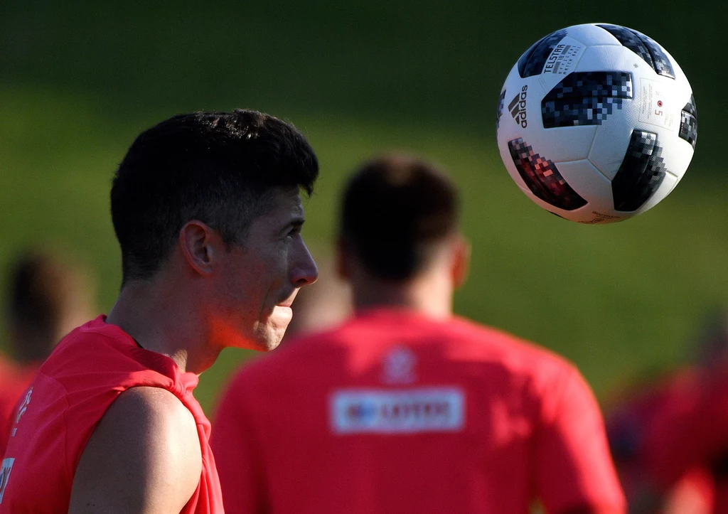 Robert Lewandowski na zgrupowaniu w Arłamowie