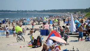 Wypoczywający nad Bałtykiem