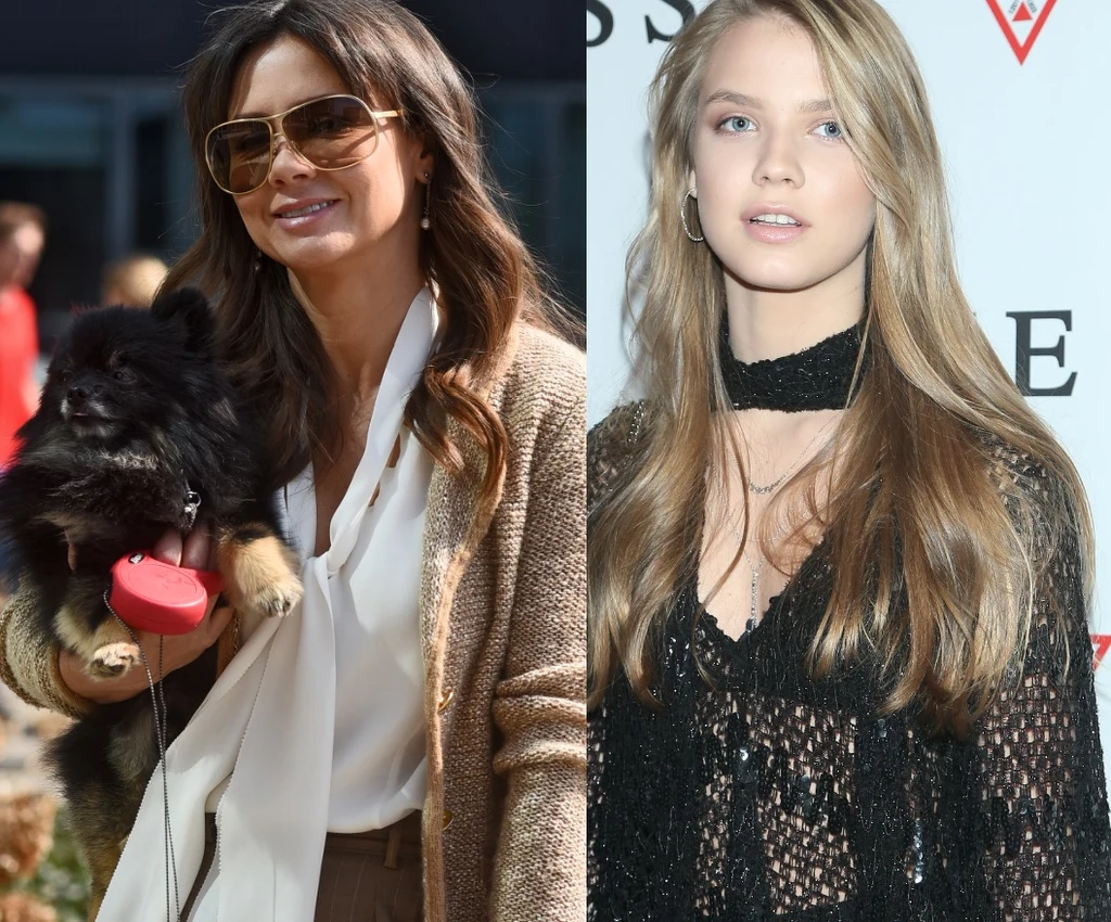 Kinga Rusin z Czarkiem Lisem i Iga Lis