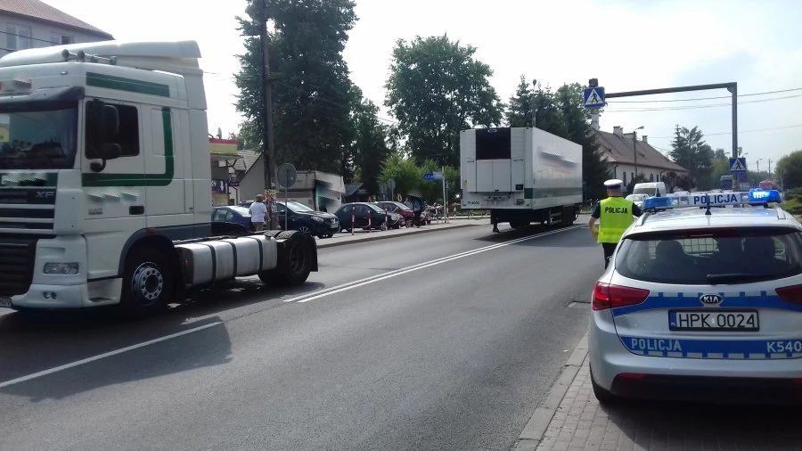 Odczepienie się naczepy to niecodzienne zdarzenie