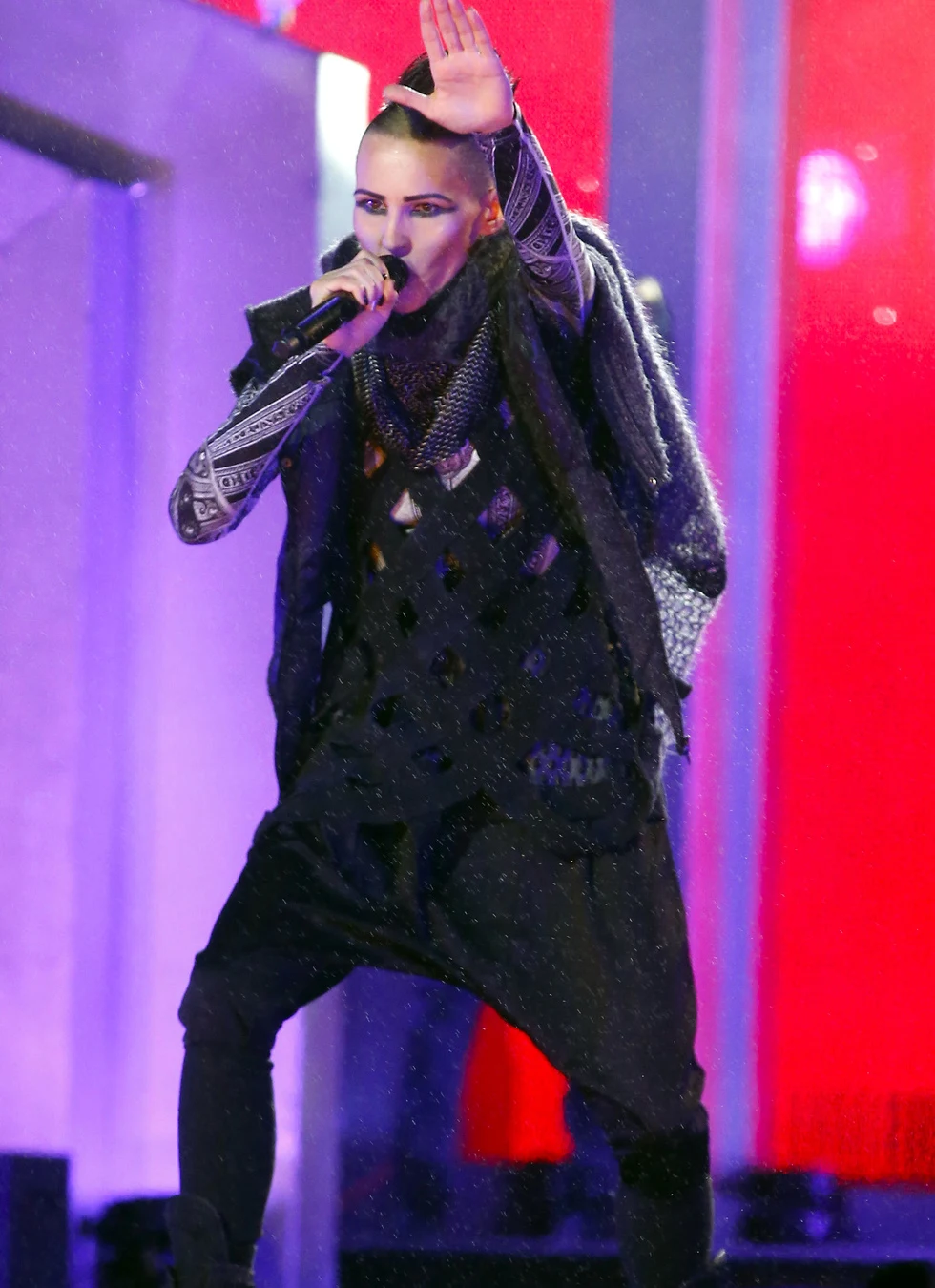 Agnieszka Chylińska podczas ostatniego występu sylwestrowego Agnieszka Chylińska podczas ostatniego występu sylwestrowego