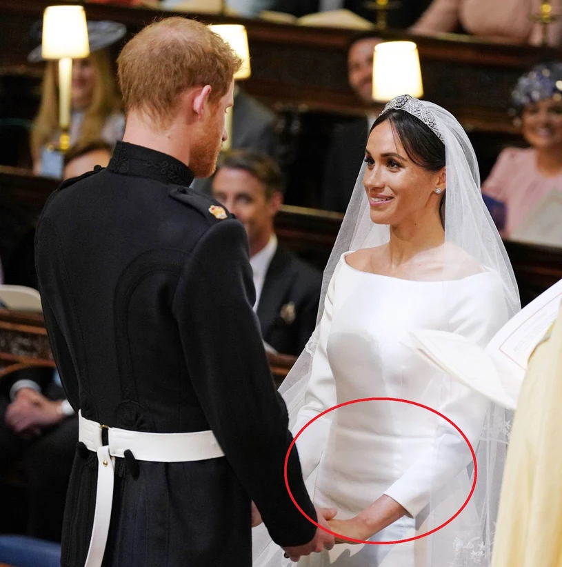 Niektórzy plotkowali, że Meghan była w ciąży już podczas ślubu Niektórzy plotkowali, że Meghan była w ciąży już podczas ślubu