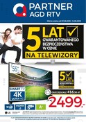 Gazetka promocyjna Partner AGD RTV - 5 lat gwarancji na telewizory - ważna do 14-06-2018