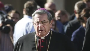 Janusz Gajos na planie filmu "Kler"