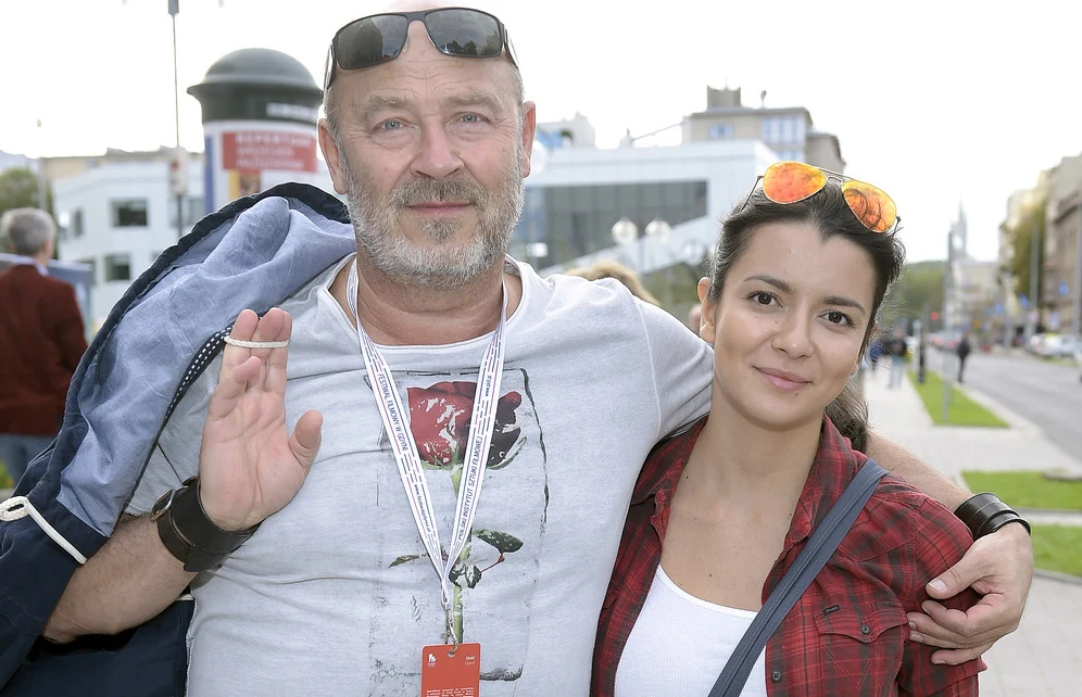 Jan Jakub Kolski z żoną Aleksandrą Jan Jakub Kolski z żoną Aleksandrą