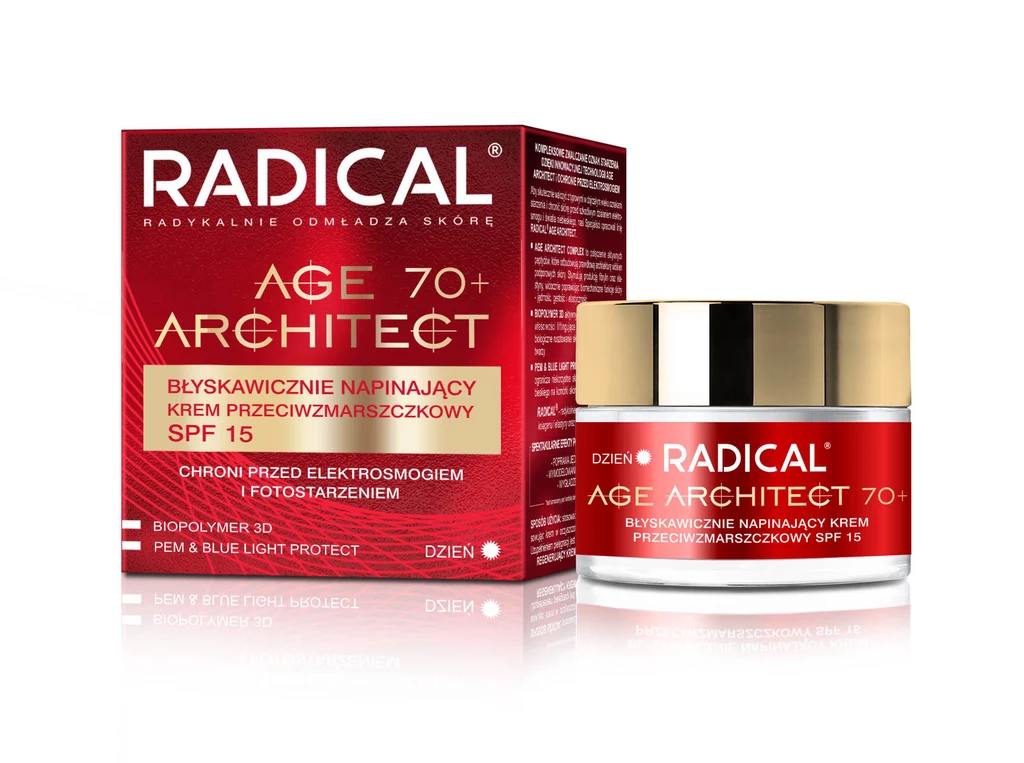RADICAL AGE ARCHITECT, to innowacyjne kosmetyki ze składnikami aktywnymi o działaniu odmładzającym