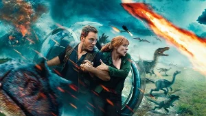 Chris Pratt i Bryce Dallas Howard w filmie "Jurassic World: Upadłe królestwo"