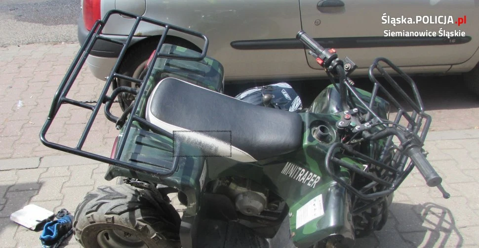 Quad, którym jechał 8-latek