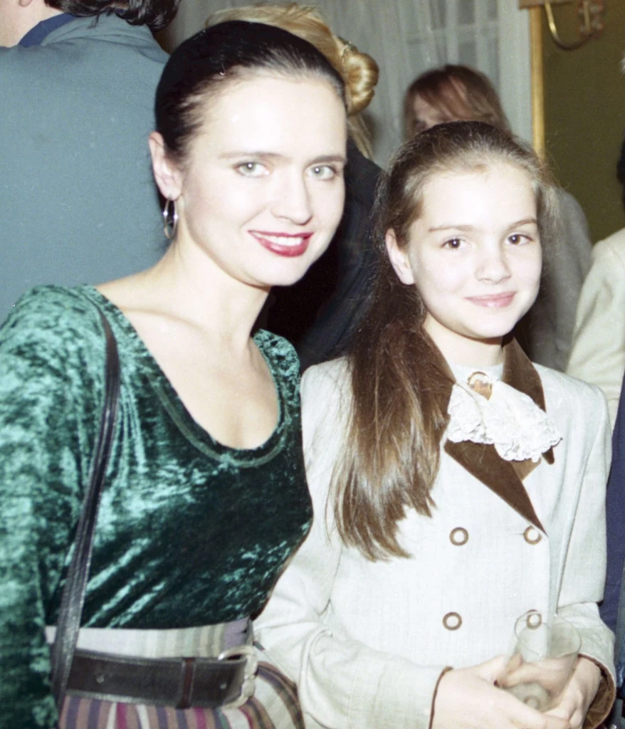 Jolanta Fajkowska z córką Marią