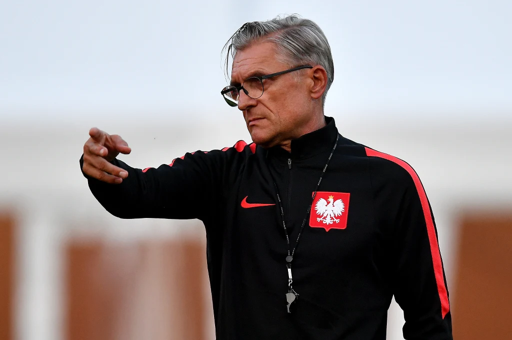 Adam Nawałka podczas treningu w Soczi Adam Nawałka podczas treningu w Soczi