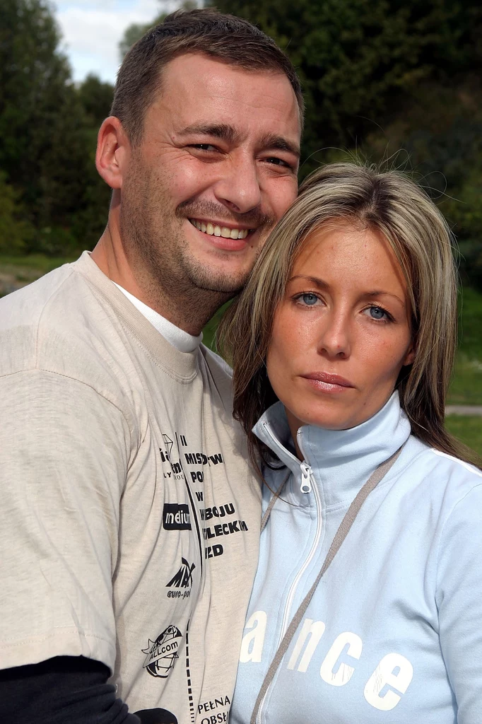 Małgorzata i Jacek Rozenkowie w 2004 roku