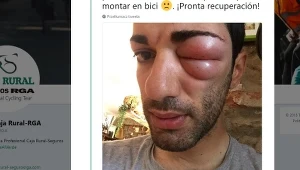 Danilo Celano; źródło: twitterowe konto Team Caja Rural-RGA