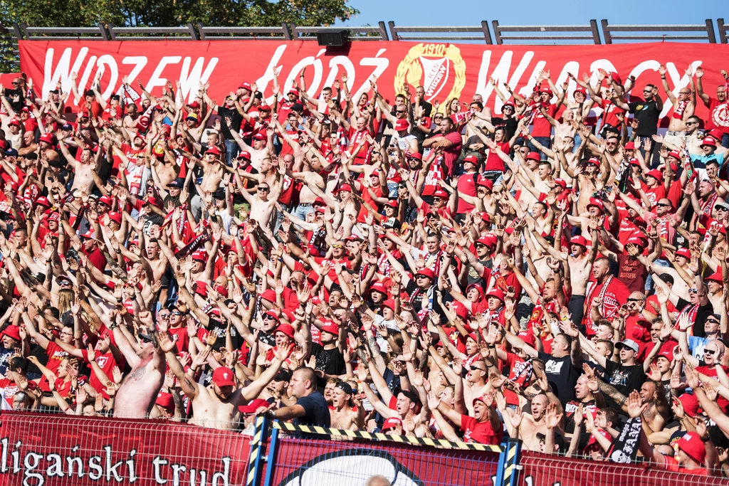 Kibice Widzewa Łódź - jeszcze w czasach przed wybuchem pandemii Kibice Widzewa Łódź - jeszcze w czasach przed wybuchem pandemii
