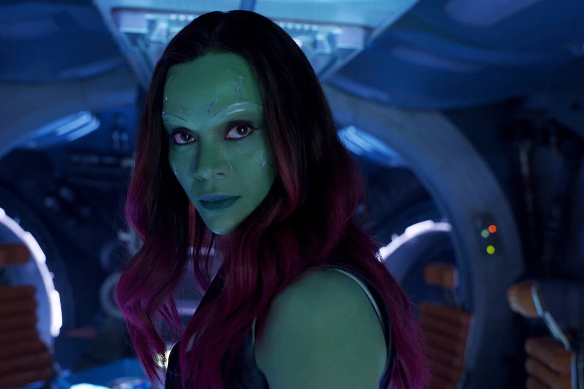 Kolejna rola, którą Saldana potwierdziła swoją przynależność do aktorskiej czołówki, to występ w "Strażnikach Galaktyki" (2014) Jamesa Gunna. W ekranizacji komiksu Marvela wcieliła się w jedyną kobietę w tytułowej drużynie - byłą zabójczynię i adoptowaną córkę Thanosa, który wybił całą jej rasę. Swoją kreację powtórzyła w zeszłorocznych "Strażnikach Galaktyki 2" oraz w goszczącej wciąż na ekranach kin superprodukcji "Avengers: Wojna bez granic".