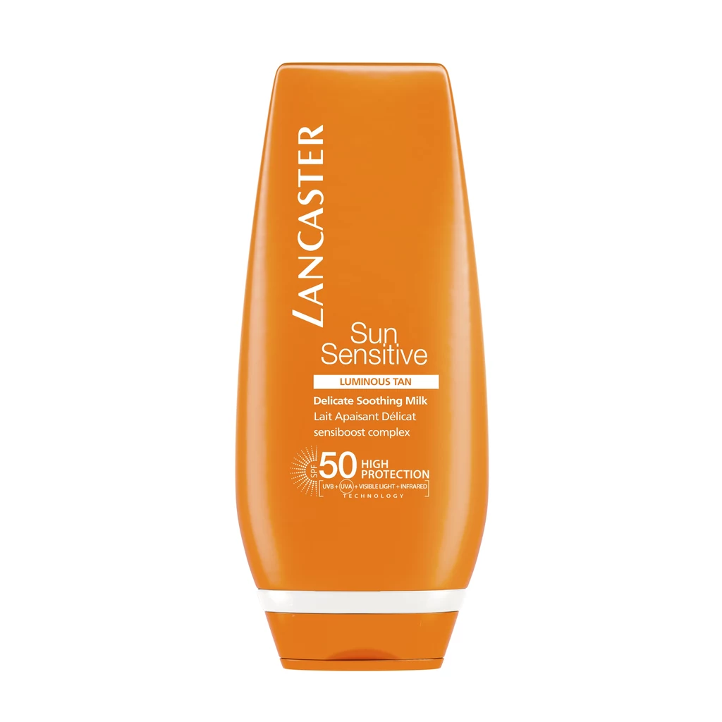 Sun Sensitive softening body milk SPF 50 - mleczko do ciała, które delikatnie otula i zmiękcza skórę, ale nie zostawia lepkiej warstwy na jej powierzchni. Cena: 129 zł. Sun Sensitive softening body milk SPF 50 - mleczko do ciała, które delikatnie otula i zmiękcza skórę, ale nie zostawia lepkiej warstwy na jej powierzchni. Cena: 129 zł.