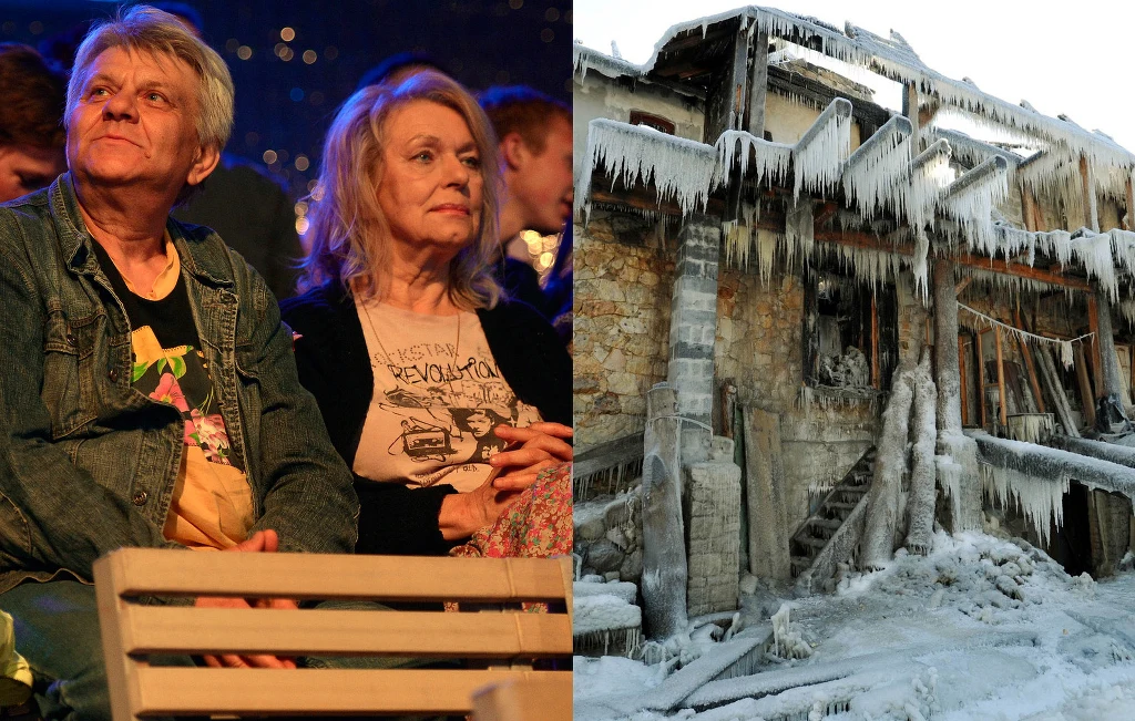Katarzyna Gaertner, Kazimierz Mazur i ich spalony dom, fot. AKPA/Miętka Mieszko