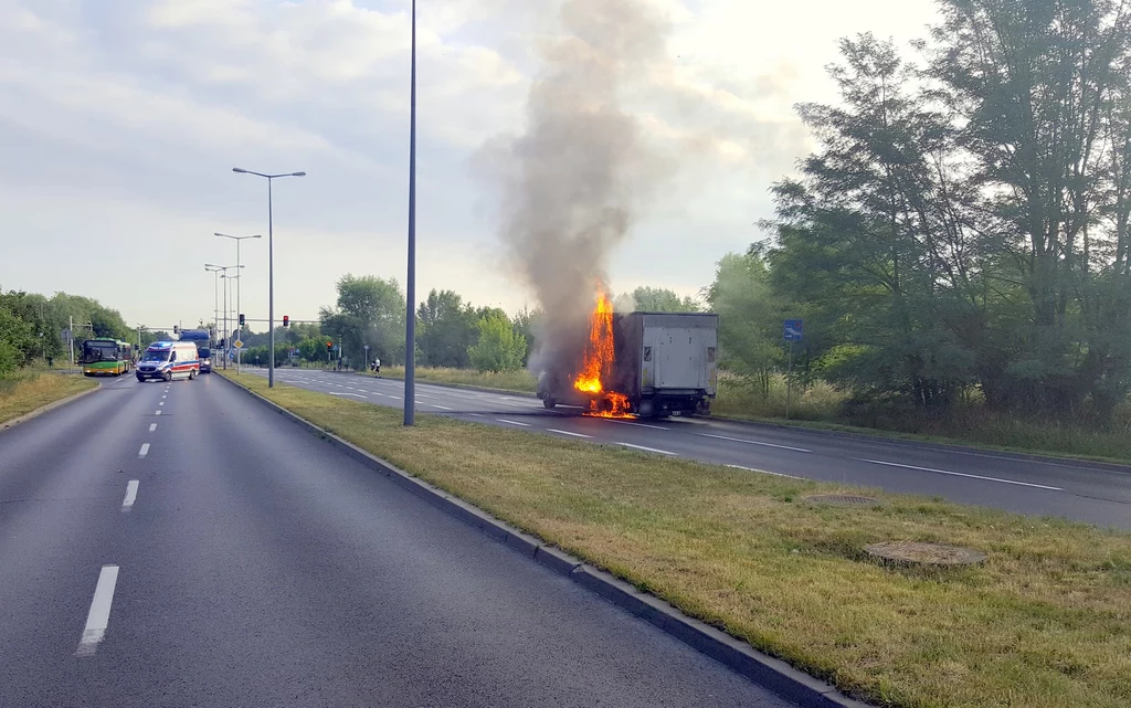 Pożar wyglądał bardzo groźnie