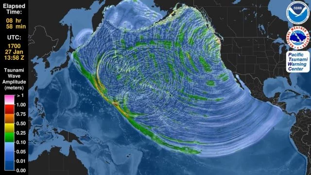 Czy można się wkrótce spodziewać dużego trzęsienia ziemi i rozległego tsunami w basenie Pacyfiku?