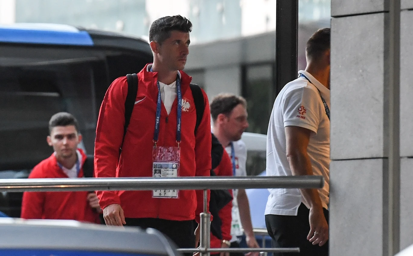 Robert Lewandowski po przegranym meczu z Kolumbią