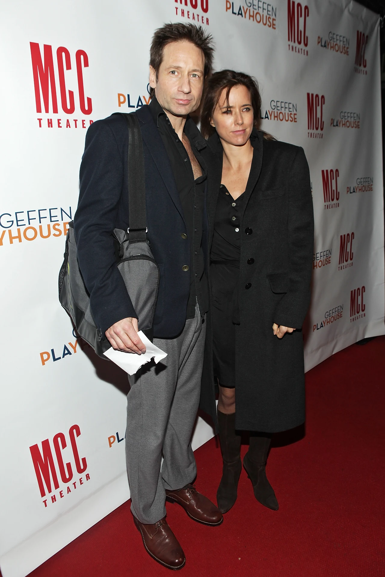 David Duchovny z byłą żoną, Teą Leoni David Duchovny z byłą żoną, Teą Leoni