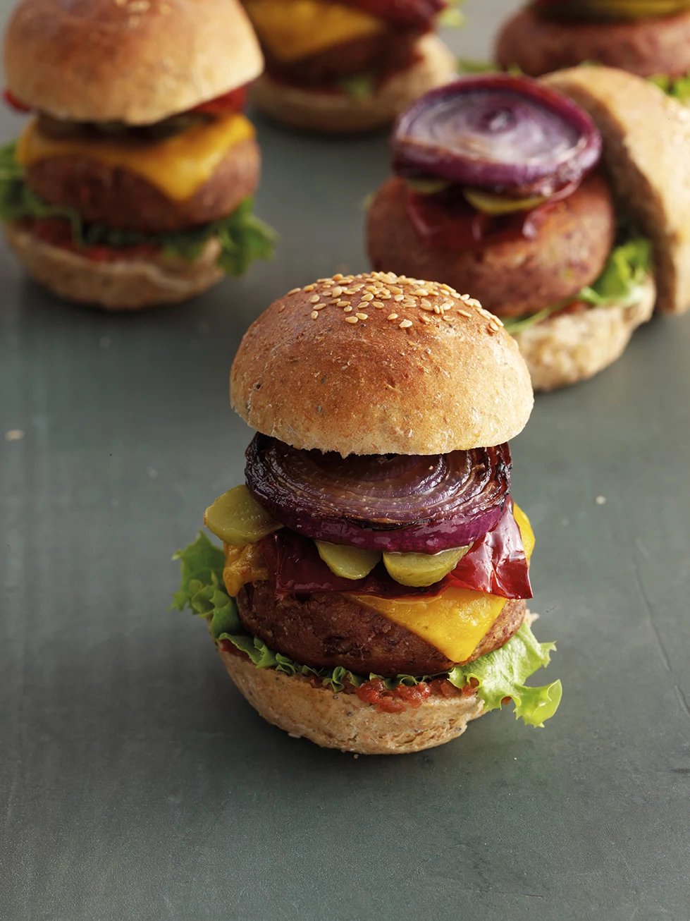 Burger z czerwonej fasoli Burger z czerwonej fasoli