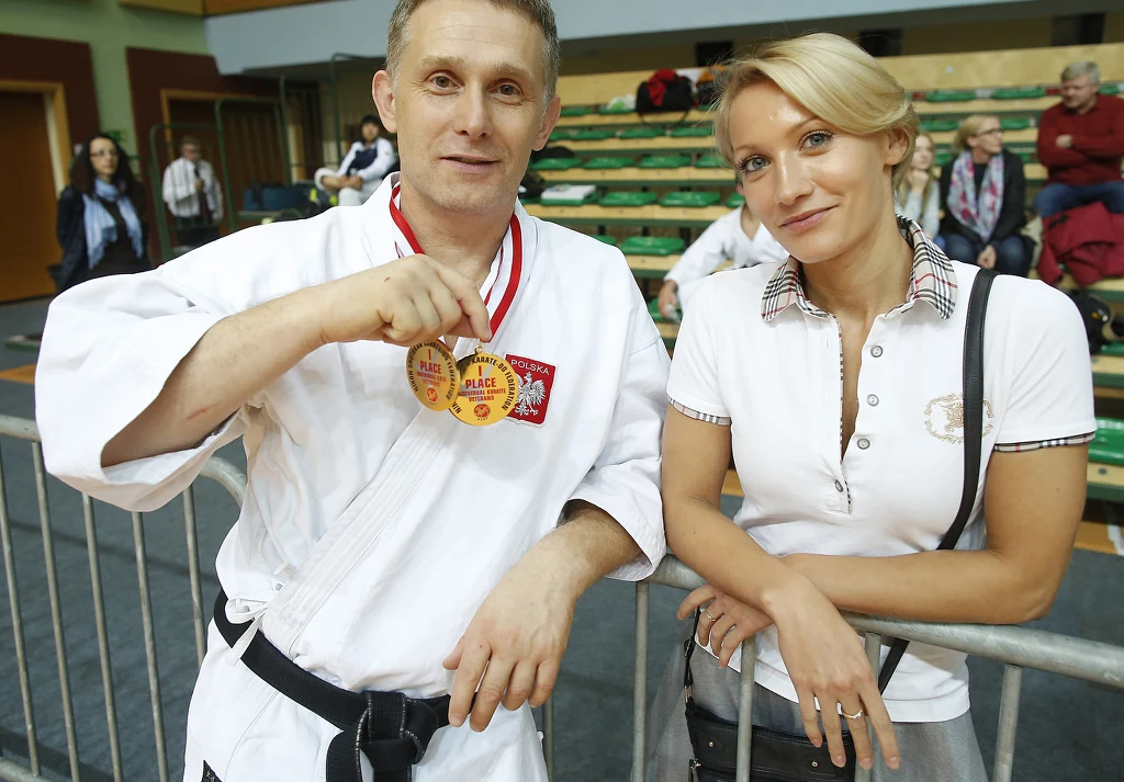 Robert Moskwa z żoną Patrycją 