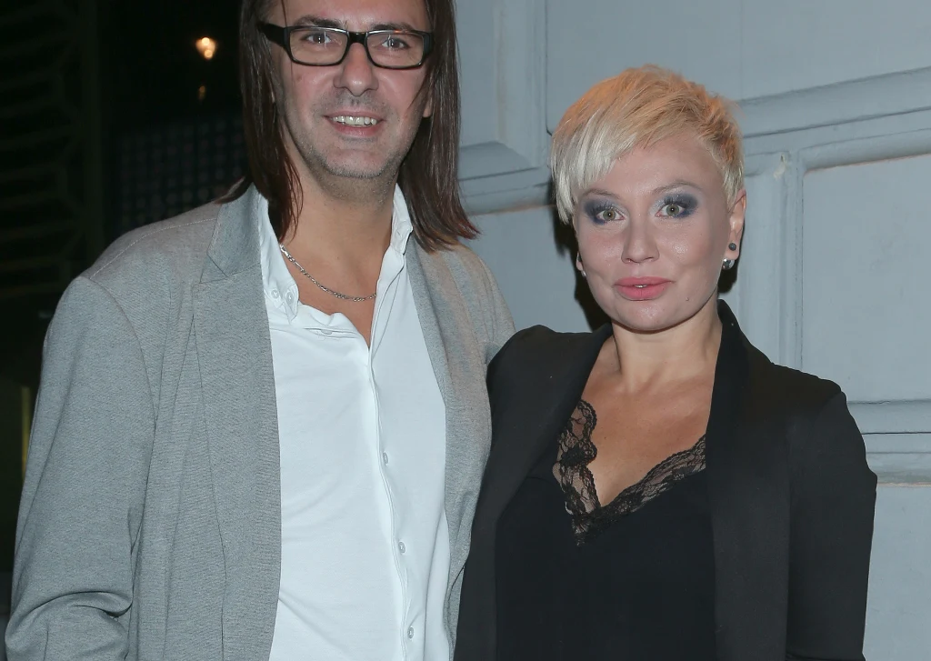 Monika Jarosińska z mężem Monika Jarosińska z mężem