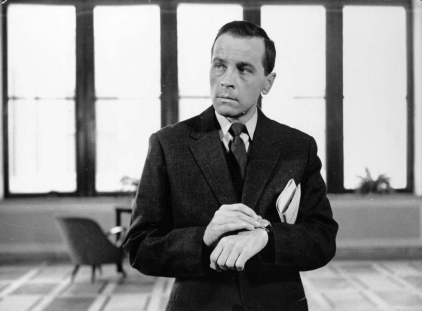 Edmund Fetting w filmie Janusza Morgensterna "Życie raz jeszcze" (1964), fot. archiwum Filmu