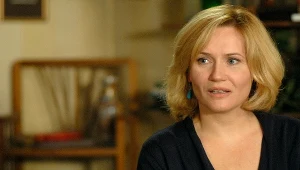 Lucyna Malec na planie "Na Wspólnej"