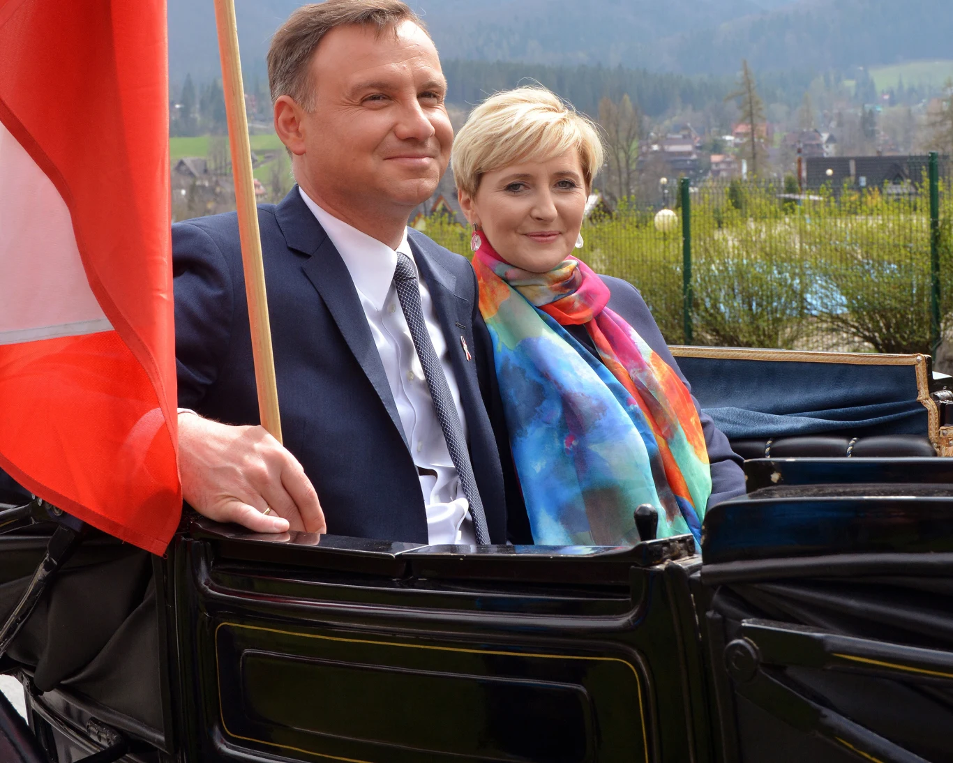 Andrzej Duda z małżonką, Zakopane 2015 Andrzej Duda z małżonką, Zakopane 2015