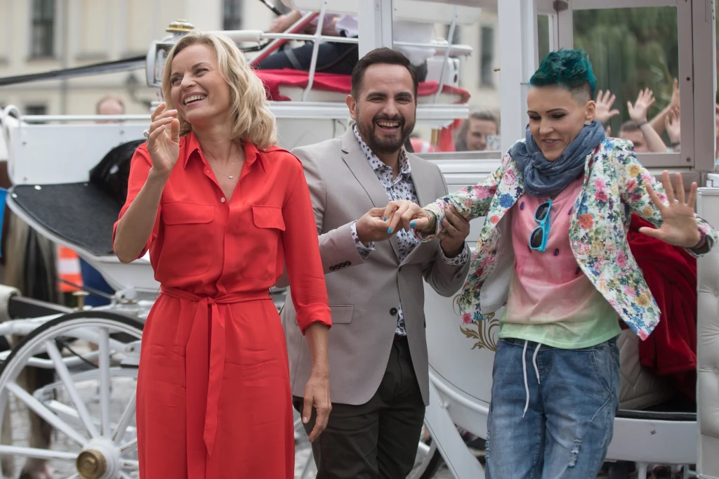 Agnieszka Chylińska, Małgorzata Foremniak i Agustin Egurrola Agnieszka Chylińska, Małgorzata Foremniak i Agustin Egurrola